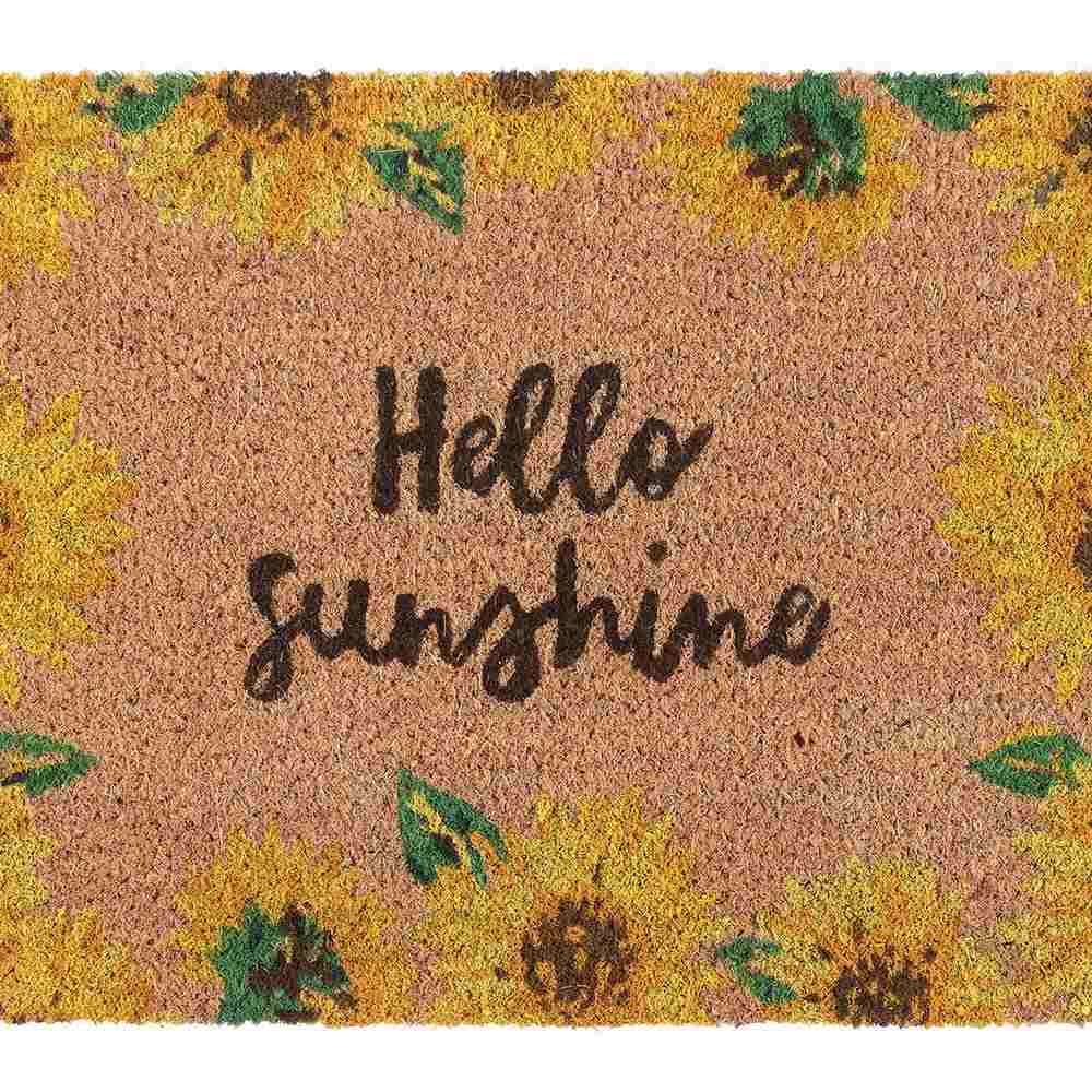 Something Different - Natural Hello Sunshine Sunflower Fußmatte - Mehrfarben